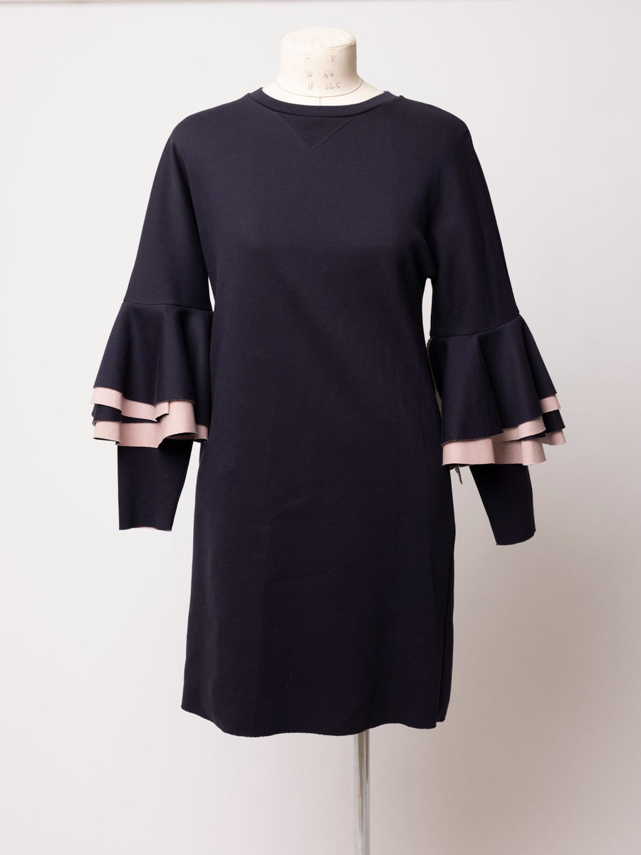 Ted baker navy ruffle cheap dress