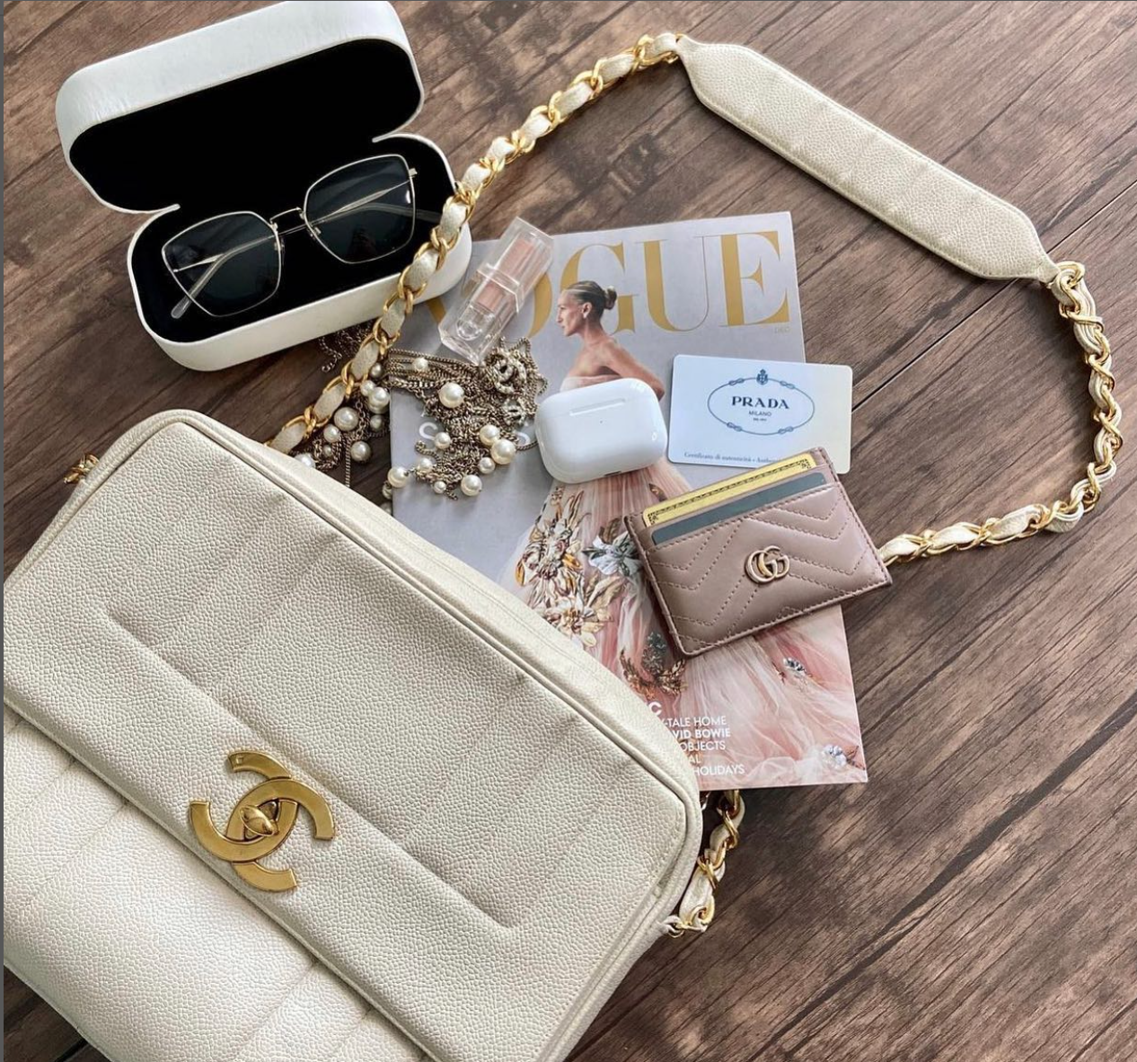 Chanel meat bag hotsell