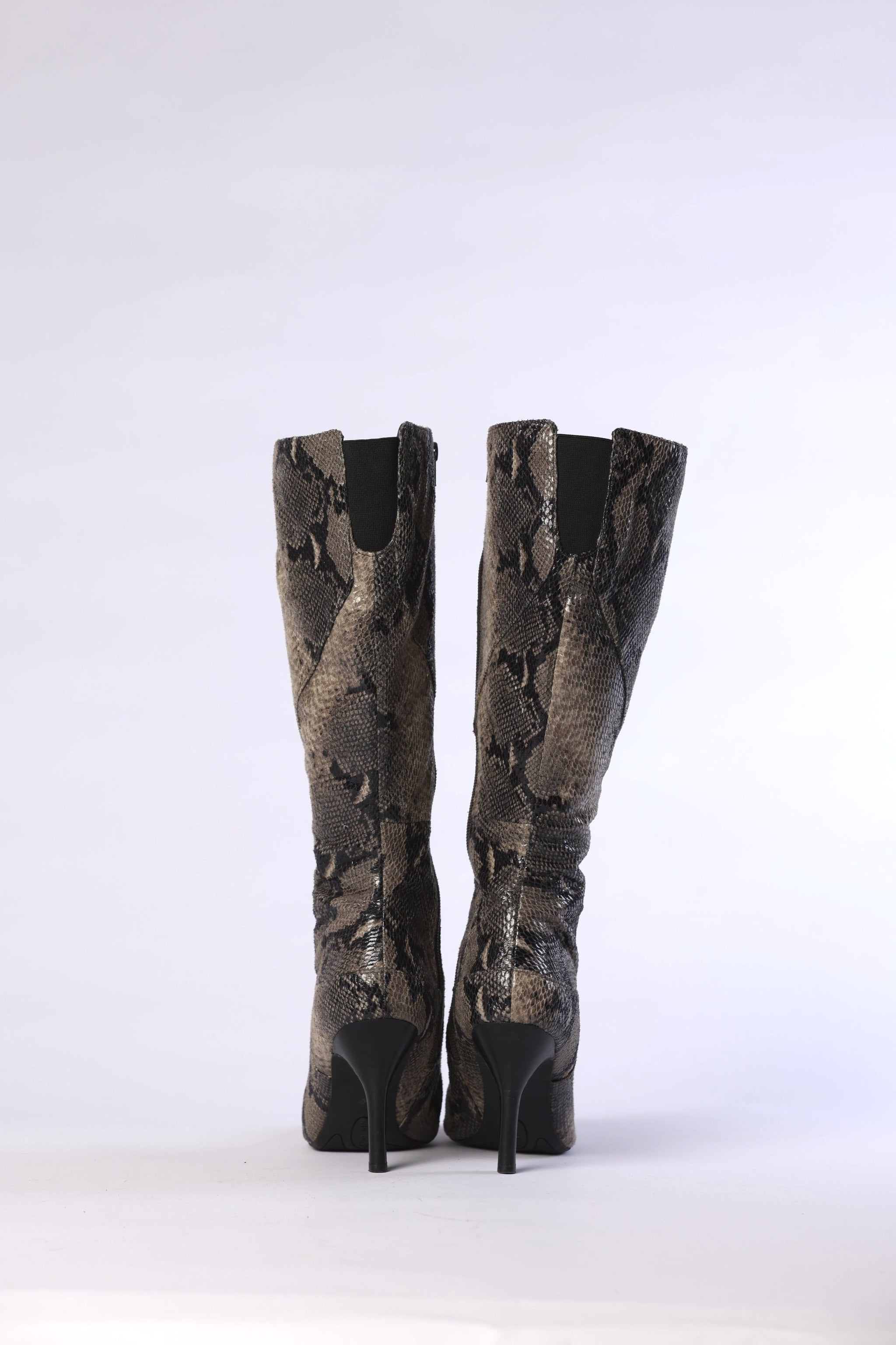 NINE WEST Snakeskin Print Boots The Vault By Volpe Beringer